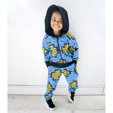 Load image into Gallery viewer, Afrocentric African Print 2-Piece Pant Set (Size 2-5)