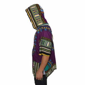 Afrocentric Fabric Hooded Dashiki
