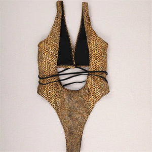 Snake Print Swimsuit (Multiple Colors Available)