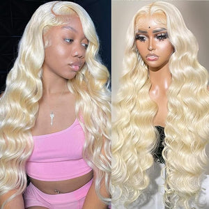 Blonde - 613 Lace Front Body Wave Human Hair (Pre-Plucked 26 Inch)