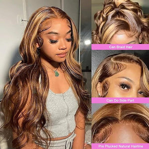Ombre (4/27) Lace Front Human Hair Wig