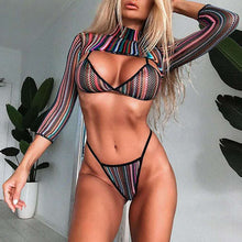 Load image into Gallery viewer, Halter 3-Piece Swimsuit