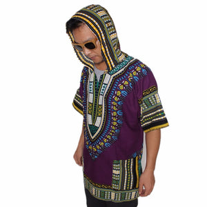 Afrocentric Fabric Hooded Dashiki