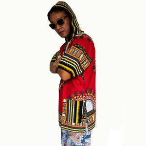 Afrocentric Fabric Hooded Dashiki