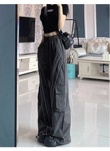 Load image into Gallery viewer, High Waist Loose Wide Legs Cargo Pants