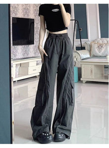 High Waist Loose Wide Legs Cargo Pants