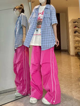 Load image into Gallery viewer, Hip Hop Y2K Pink Baggy Track Pants (Various Styles Available - Size S-XXL)