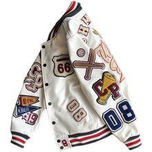 Load image into Gallery viewer, Champion-Winning the Day Varsity Jacket (Available in Black and White - Size