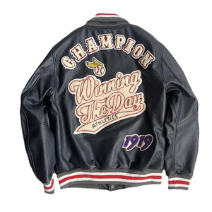 Champion-Winning the Day Varsity Jacket (Available in Black and White - Size