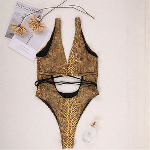 Snake Print Swimsuit (Multiple Colors Available)