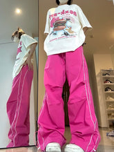 Load image into Gallery viewer, Hip Hop Y2K Pink Baggy Track Pants (Various Styles Available - Size S-XXL)