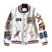 Load image into Gallery viewer, Champion-Winning the Day Varsity Jacket (Available in Black and White - Size